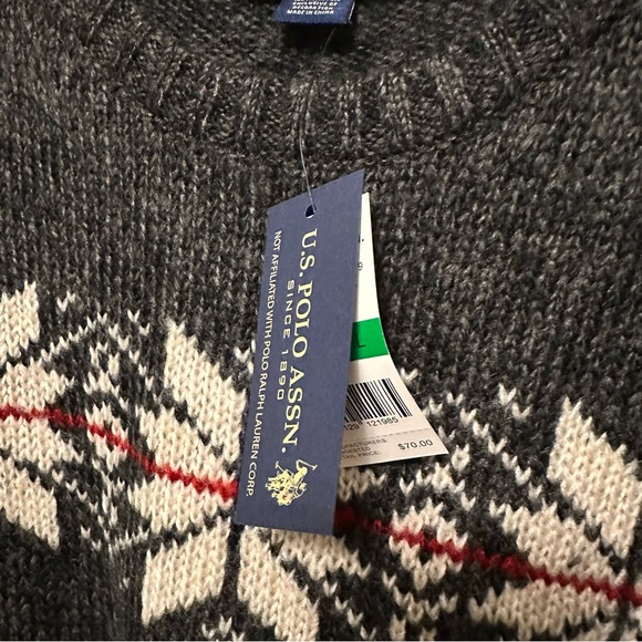POLO Grey Jacquard Knit Sweater - Picture 4 of 6
